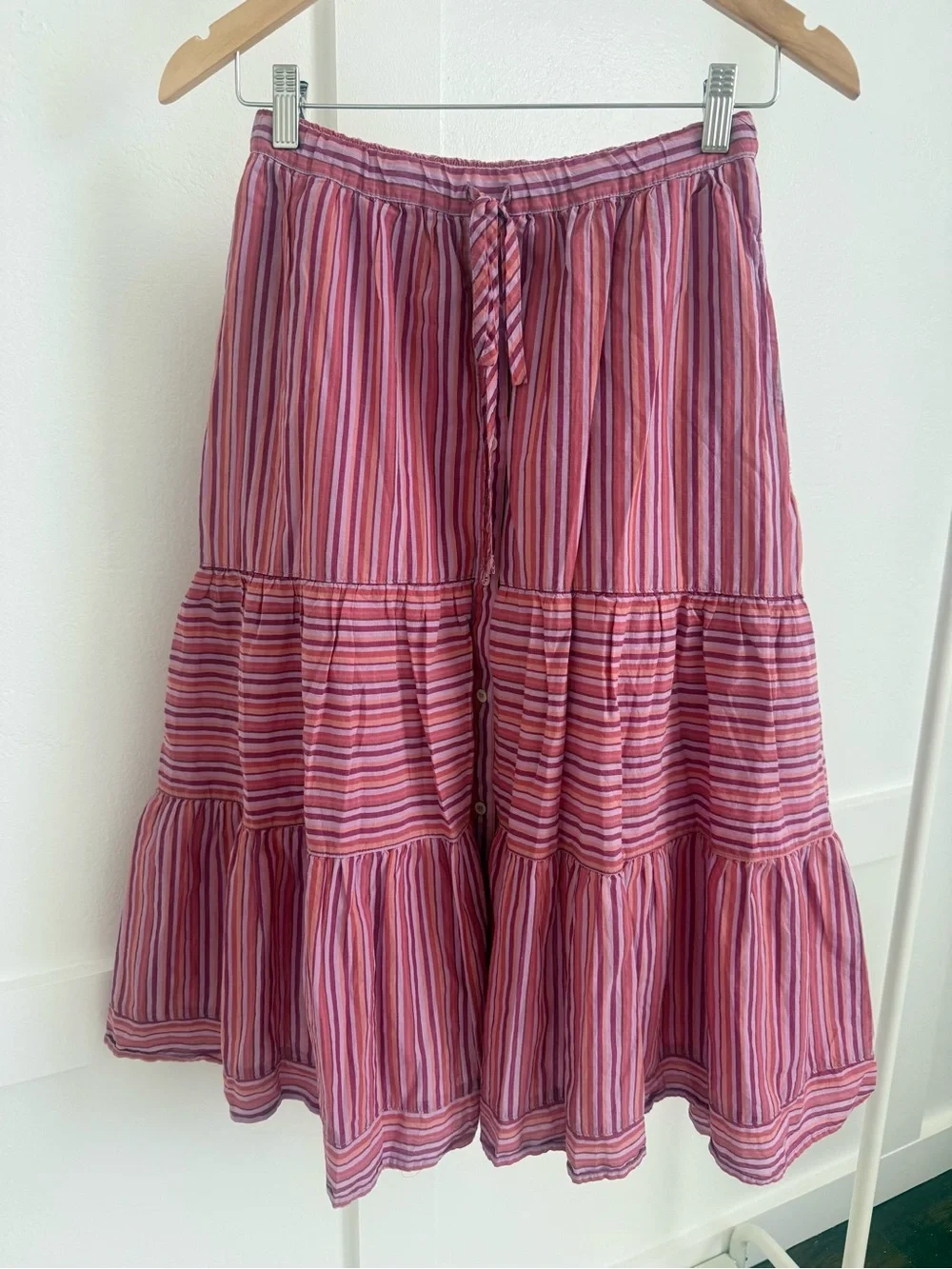 Xirena Kaia Striped Midi Skirt